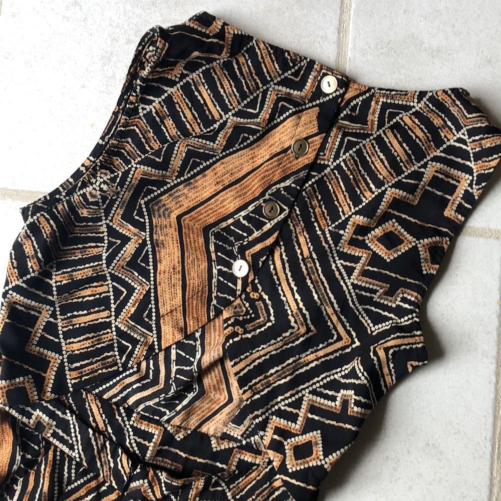 Black and Tan Forever 21 Romper - Picture 4 of 6
